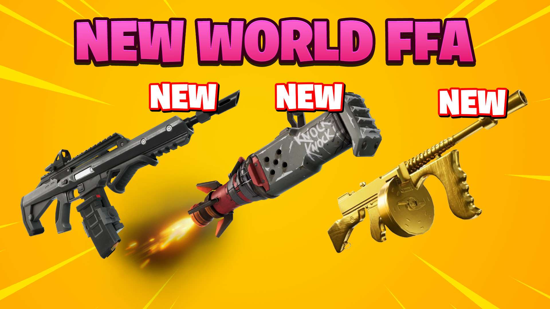 π± NEW WORLD FFA - ALL WEAPONS & CARS