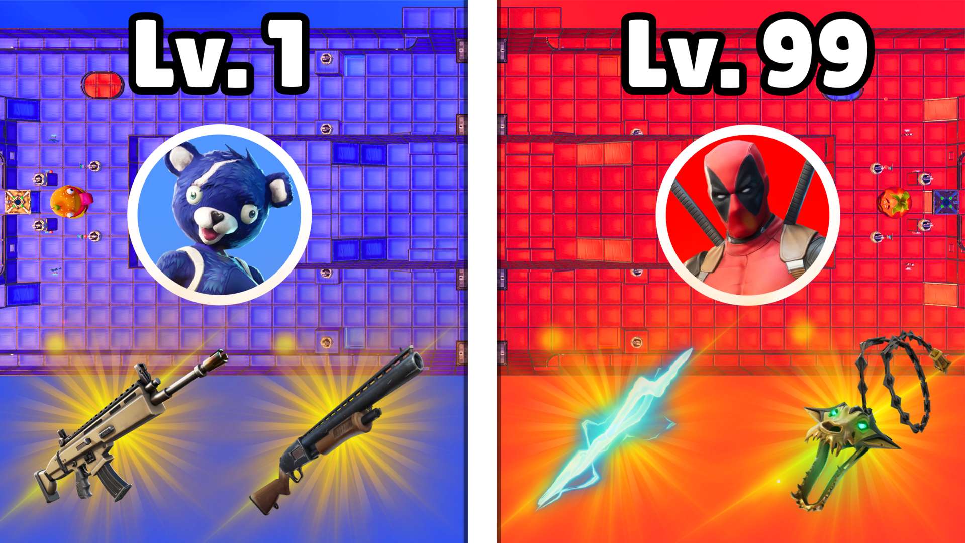 99 LEVELS RED VS BLUE