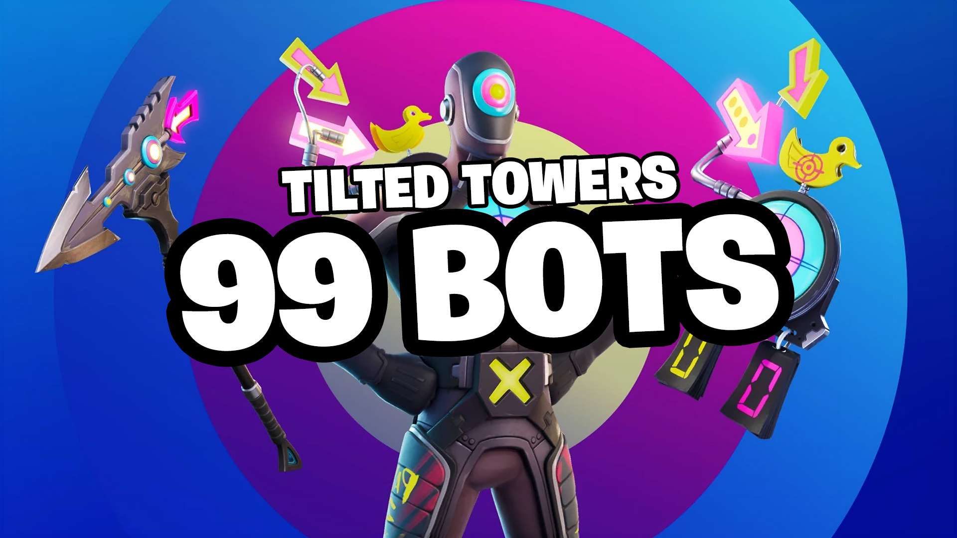 99 BOTS Tilted Towers Fortnite Bot Lobby